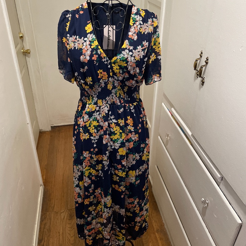 Colorful floral dress